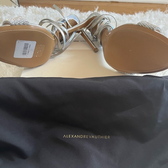 BNWT SIZE 11 Alexandre Vauthier Glitter Sandals - Picture 4 of 6